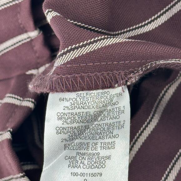 Gianni Bini GB Girls Mixed Media Faux Wrap Plaid Pleated Mini Skirt Sz 6 Brown - Picture 6 of 6